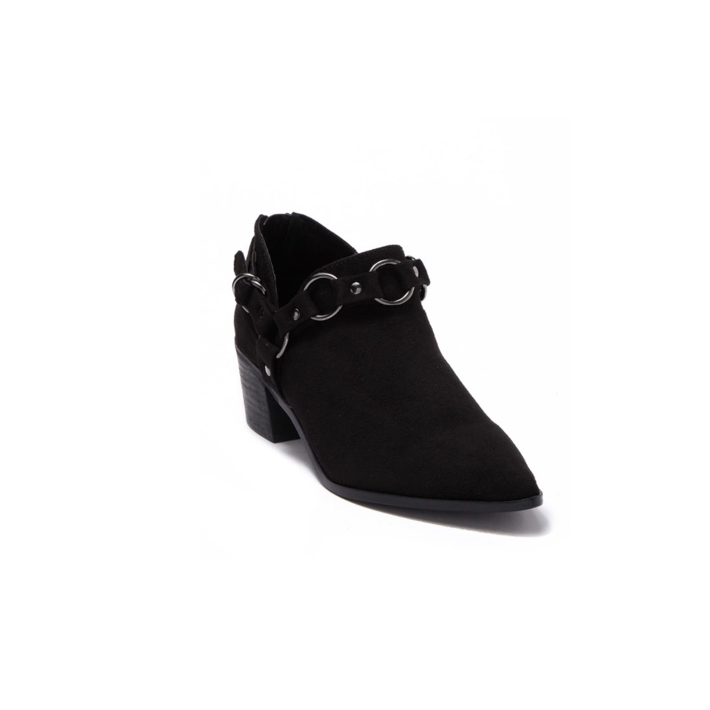 Carlos Santana Harness Ankle Boots In Black